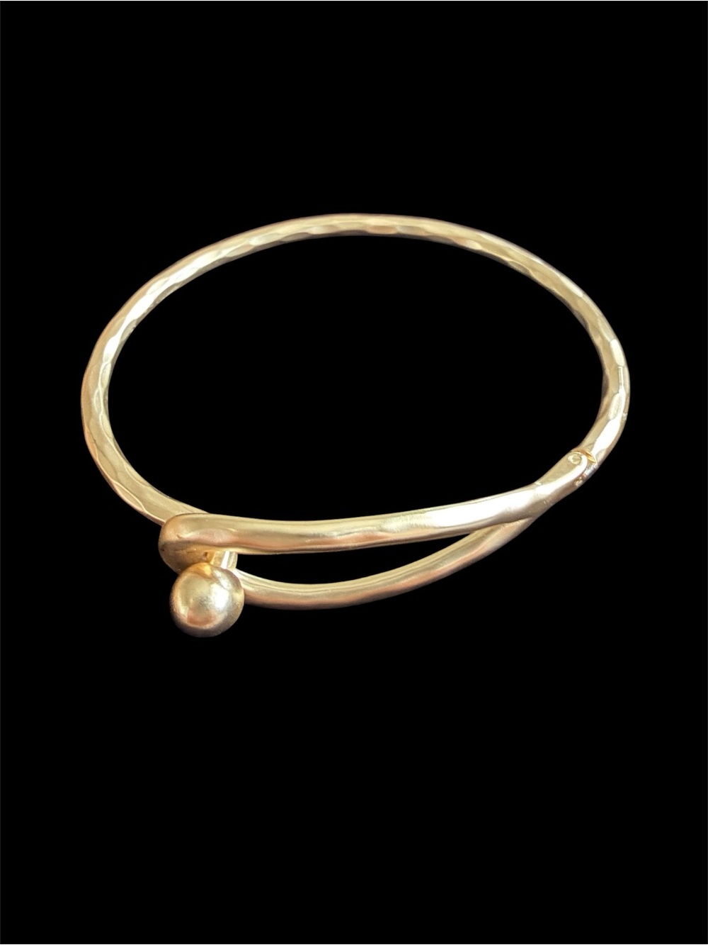 Lucky Brand Gold-Tone Bypass Bracelet with Ball Accent